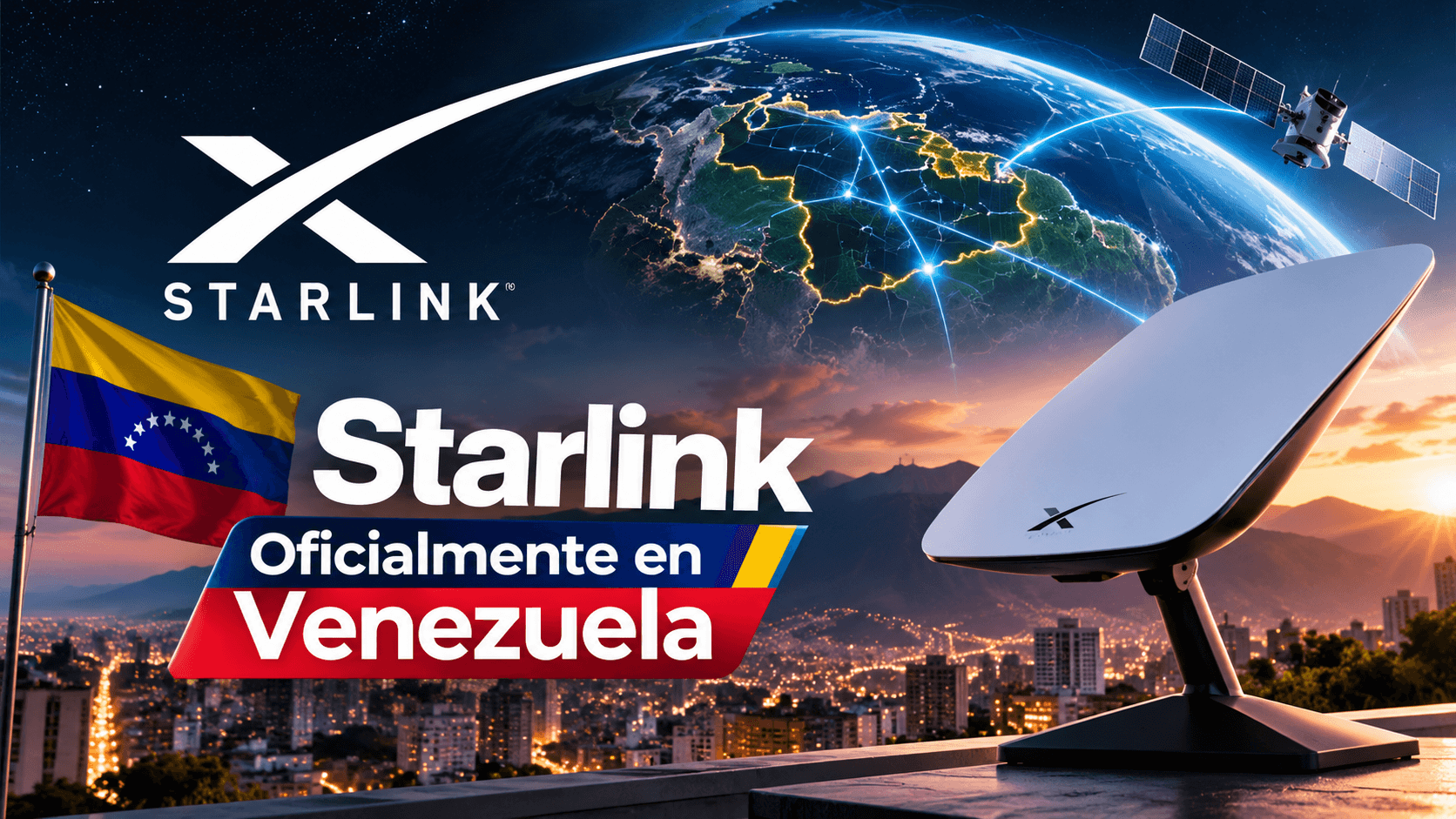 Imagen Starlink oficialmente en Venezuela